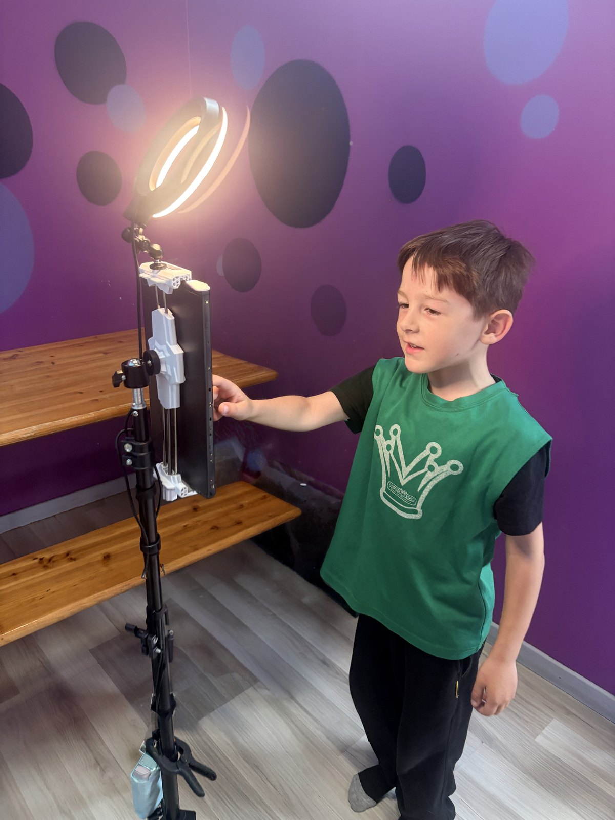 A photo booth