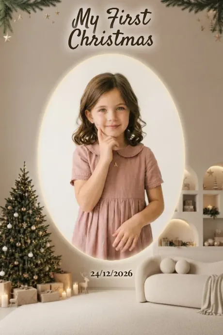 Warm Cozy Family Christmas — 4×6 Portrait 4