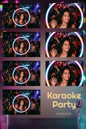 Neon Karaoke Stage