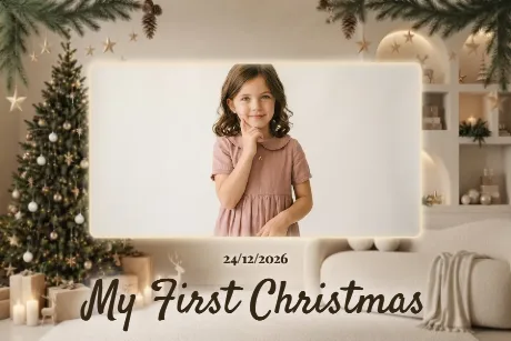 Warm Cozy Family Christmas — 4×6 Paysage 4