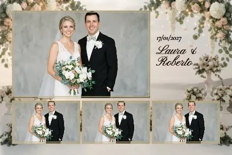 Cliffside Floral Wedding Elegance — 4×6 Paysage 2
