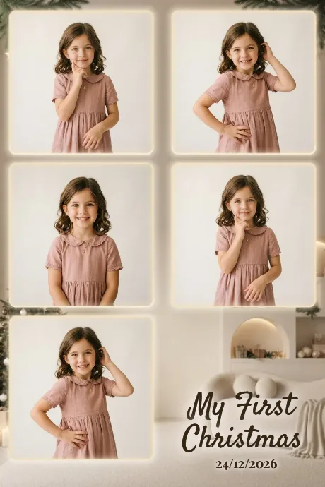 Warm Cozy Family Christmas — 4×6 Portrait 5