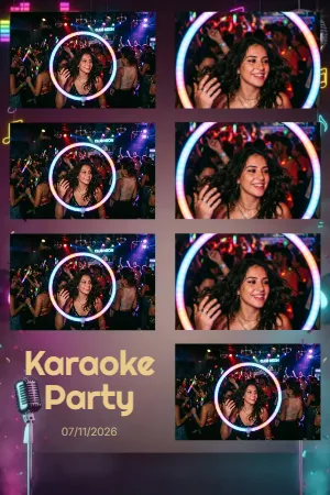 Neon Karaoke Stage